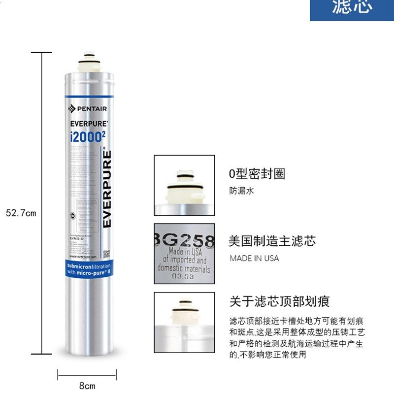 爱惠浦净水器制冰机专用I I I替换大