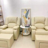 美甲美睫店沙发纹绣躺椅电动单皮质足浴修脚按摩沙发