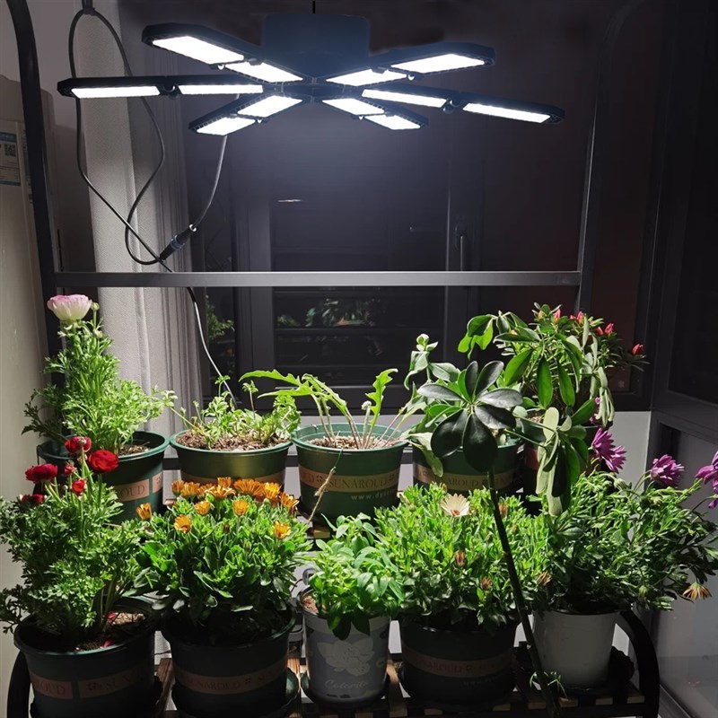 植物补光灯生长灯全光谱仿太阳折叠变形阳台室内草本花卉光照灯