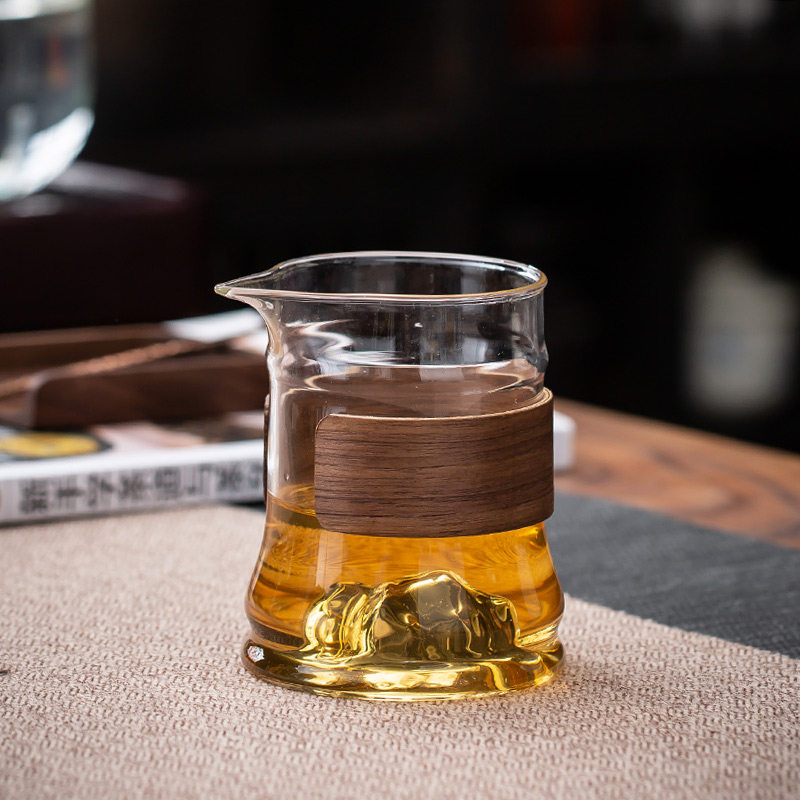 公道杯泡茶公杯创意环竹加厚耐热茶海分茶器功夫茶具