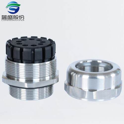 蓝盛九孔不锈钢电缆防水接头M40PG36DN32DN38系列多孔金属格兰
