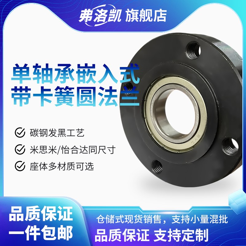 嵌入式单轴承圆法兰轴承座BGRRB