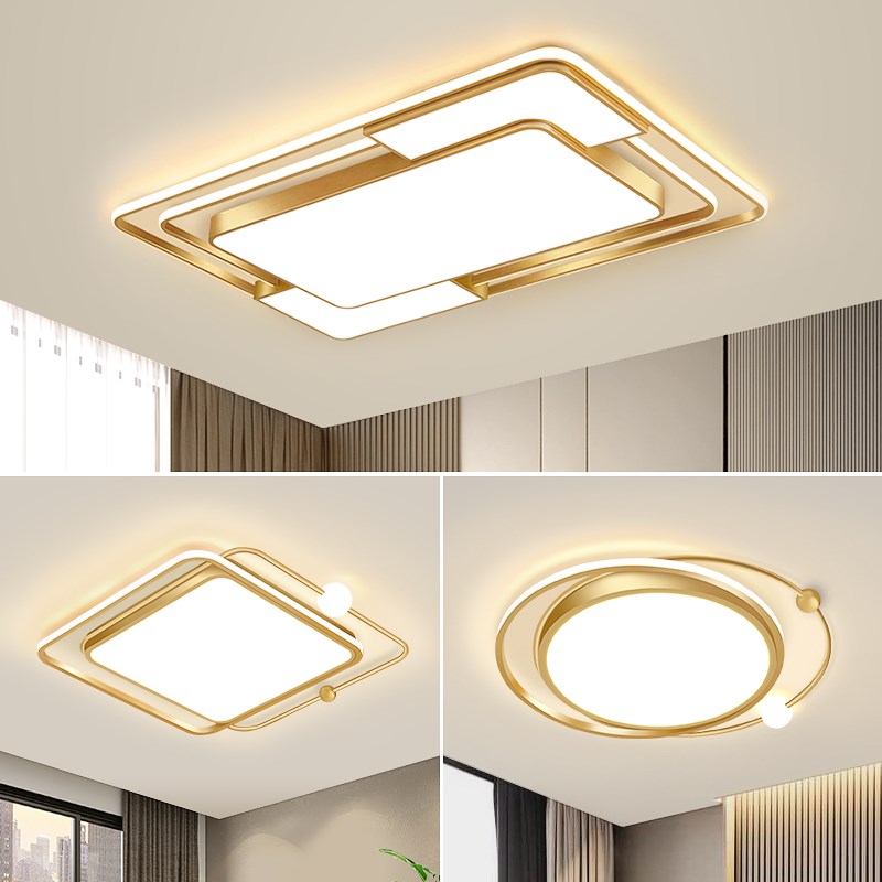 客厅吊灯主卧大灯2024新款广东中山现代简约大气led吸顶灯具大全