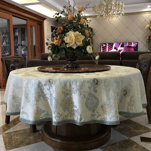 圆形a餐桌布茶几布台布清新方形桌布简约布艺家用圆桌布定做 欧式