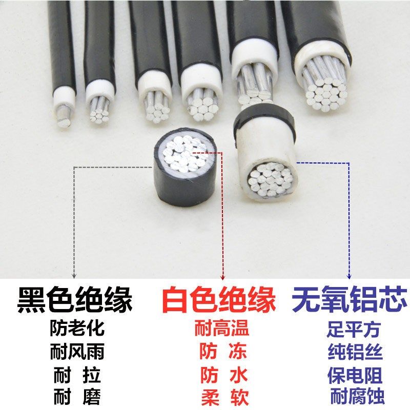 单单股铝电线家用平方室外电缆架空防老化线