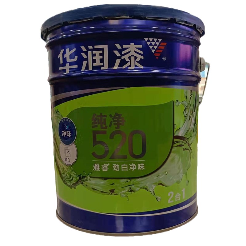 华润乳胶漆劲白二合一内墙漆室内自刷墙面漆白色涂料净味油漆