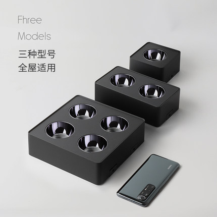 超薄明装斗胆灯家用客厅无主灯吸顶LED方形双头盒子COB防眩筒射灯