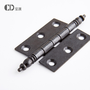 3寸青古铜平开合叶配件轴承活页合页衣柜门折页夹板铰链黑色鞋柜