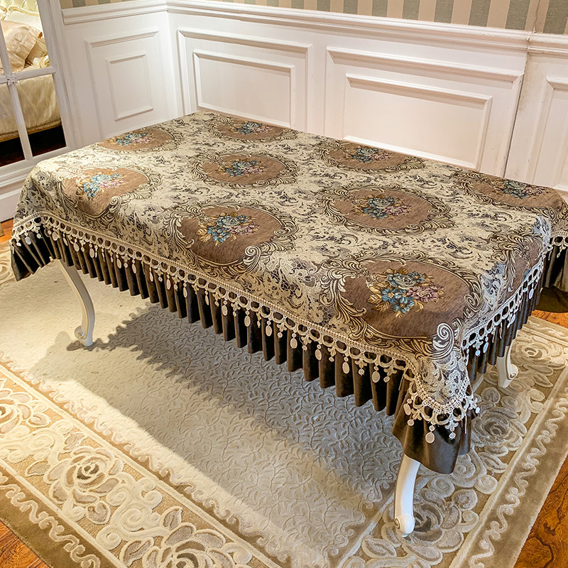 欧式桌布布艺高档奢华长方形餐桌布椅垫椅套四季通用茶几台布定做,居家布艺,桌布,淘宝优惠券,粉丝福利购,淘宝优惠卷