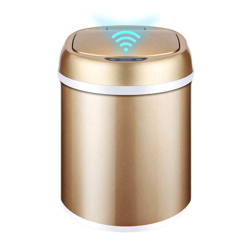 智能感应式垃圾桶不锈钢大容量家用带盖厕所卫生间厨房卧室自电动