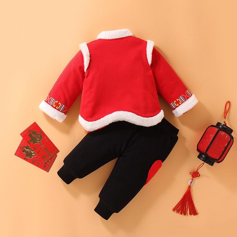 男宝宝过年拜年衣服冬季喜庆加绒棉衣套装婴儿新年周岁礼服女儿童,童装/婴儿装/亲子装,唐装,淘宝优惠券,粉丝福利购,淘宝优惠卷