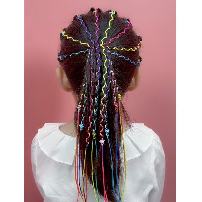 小熙瓜儿童编发彩绳脏脏辫头绳发绳彩色七彩发饰丝带彩带头饰女,童装/婴儿装/亲子装,发饰,淘宝优惠券,粉丝福利购,淘宝优惠卷