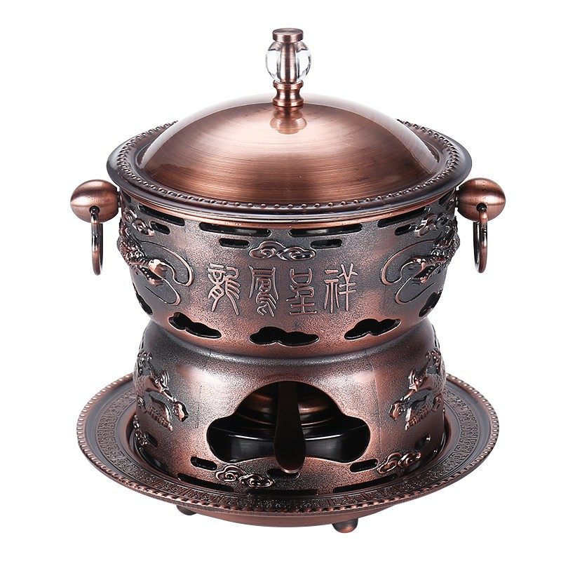 304不锈钢酒精炉小火锅豆捞一人一锅自助涮锅液体商用单人火锅炉