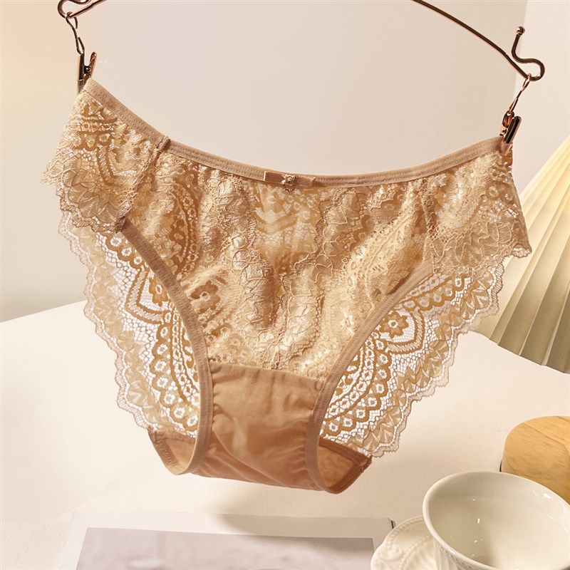 新款中腰蕾丝内裤女生纯棉抗菌档蝴蝶结性感大码女士三角短裤透气,女士内衣/男士内衣/家居服,女三角裤,淘宝优惠券,粉丝福利购,淘宝优惠卷