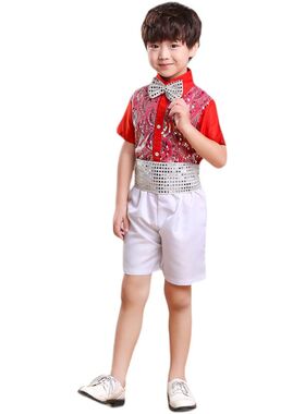 六一儿童背带裤合唱服男女童礼服中小学生诗歌朗诵幼儿演出服