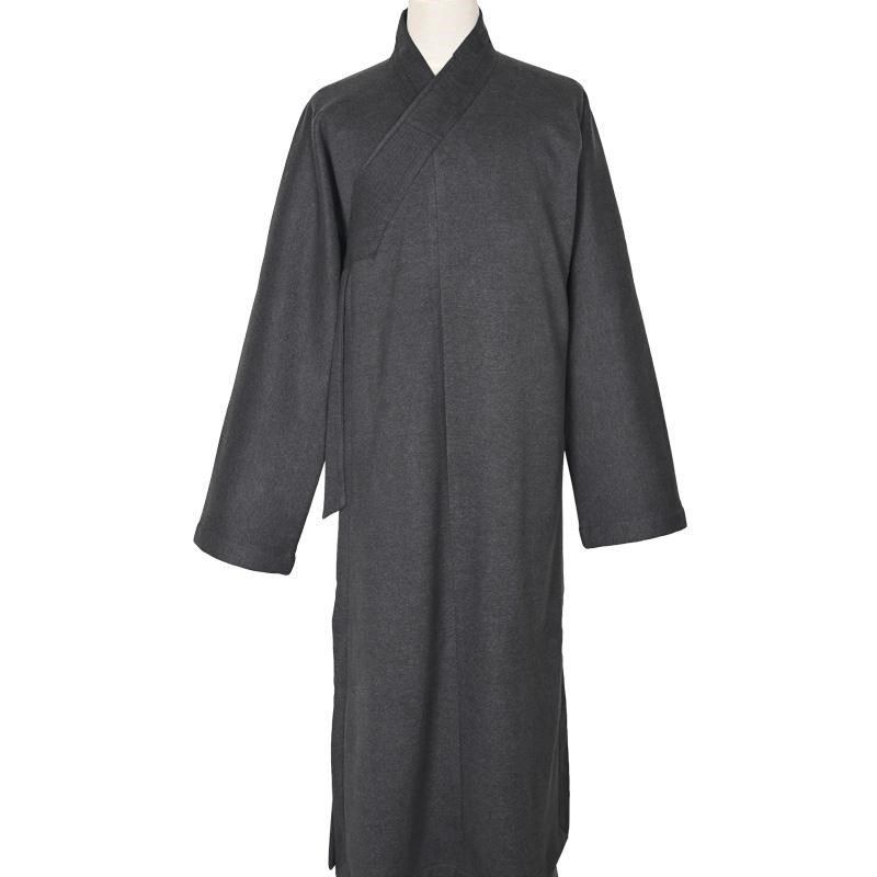 真如界僧服冬季加绒长褂加厚保暖大褂抗皱男女师父出家人僧袍长褂