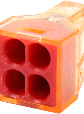 盒装100只 K204接线端子4平方电线连接器1进3出快速分线接头4并线