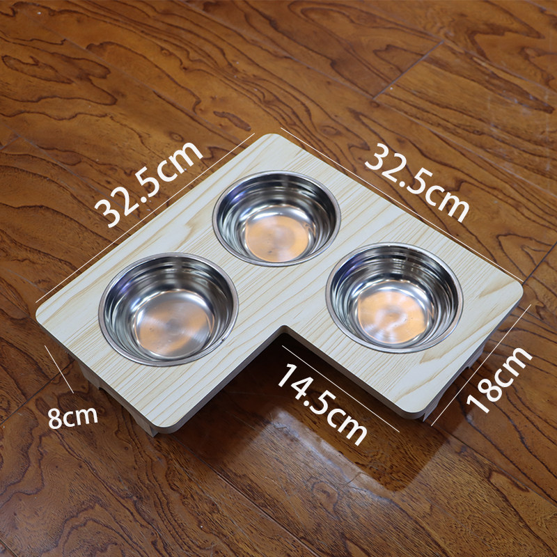 猫碗猫食盆陶瓷宠物碗猫咪兔兔饭碗喝水一体式猫狗水碗用品防打翻