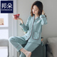 全棉家居服套装 睡衣女春秋款 2021年新款 秋季 纯棉长袖 女士秋冬薄款