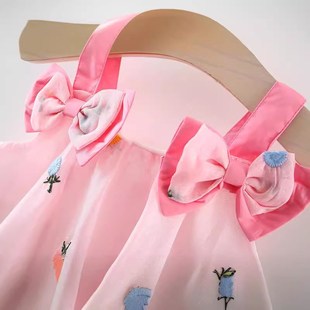 婴儿吊带裙夏装0一1岁幼儿童2小孩3洋气4女宝宝连衣裙5个6月7公主