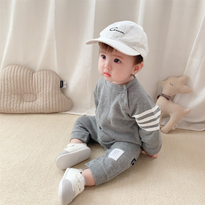 婴儿7衣服4洋气3外套连体衣宝宝5哈衣8个月6新款秋装男童外出春秋