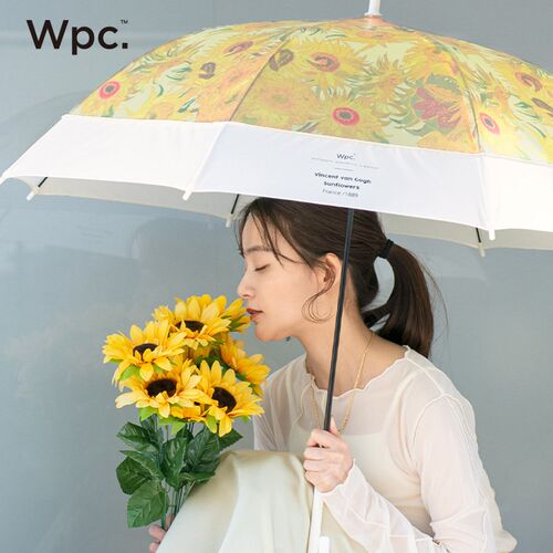 wpc雨伞梵高复古油画莫奈睡莲花园加大加厚长柄伞高颜值折叠雨伞