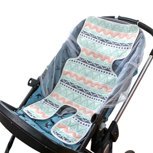 夏季婴儿纱布推车软席跑兔 宝宝座椅枕巾 儿童餐椅 推车配件包邮
