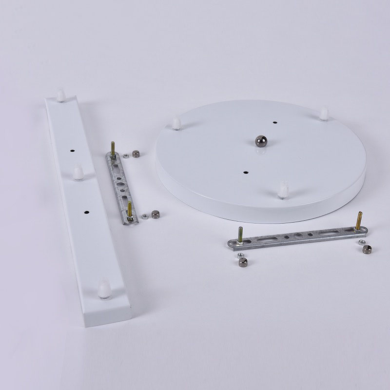 JC灯饰配件长盘一字底盘圆盘吸顶盘单头三头多头底座灯座黑白色