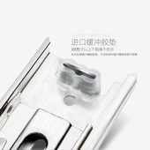 加厚加宽滚珠抽屉轨道 滑道跑道导轨抽轨 304不锈钢三节静音滑轨