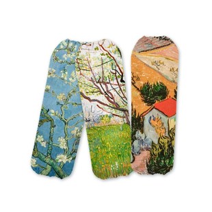 梵高创意风景袖套女款工作防脏羽绒服冬季套袖卡通可爱护袖办公室