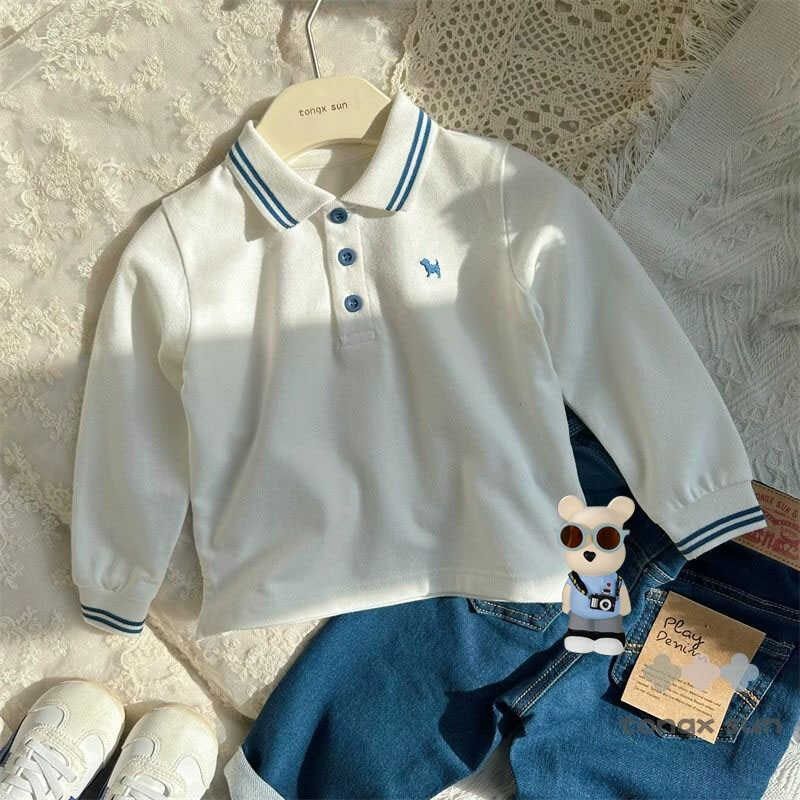 童装春款新款男童POLO衫宝宝长袖T恤儿童秋装翻领休闲上衣,童装/婴儿装/亲子装,儿童POLO衫,淘宝优惠券,粉丝福利购,淘宝优惠卷