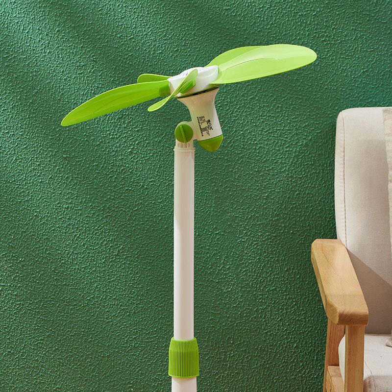 樱风690A伸缩式无网罩软叶电风扇静音家用学生宿舍立式小型落地扇