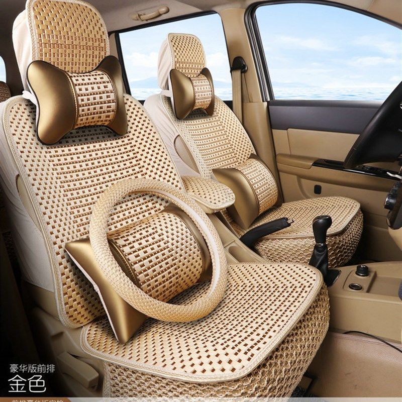 新五菱宏光V/S座套全包围PLUS基本型连体5七座面包车前排坐垫套夏