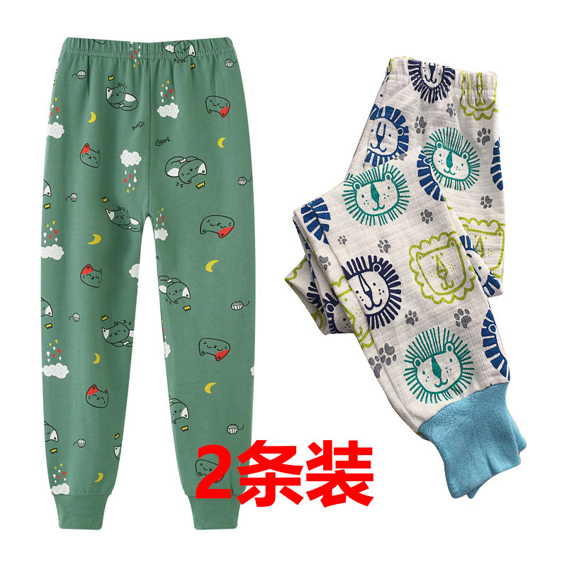 儿童卫生裤纯棉单条男童女童卫生裤保暖裤宝宝打底裤内穿全棉毛裤