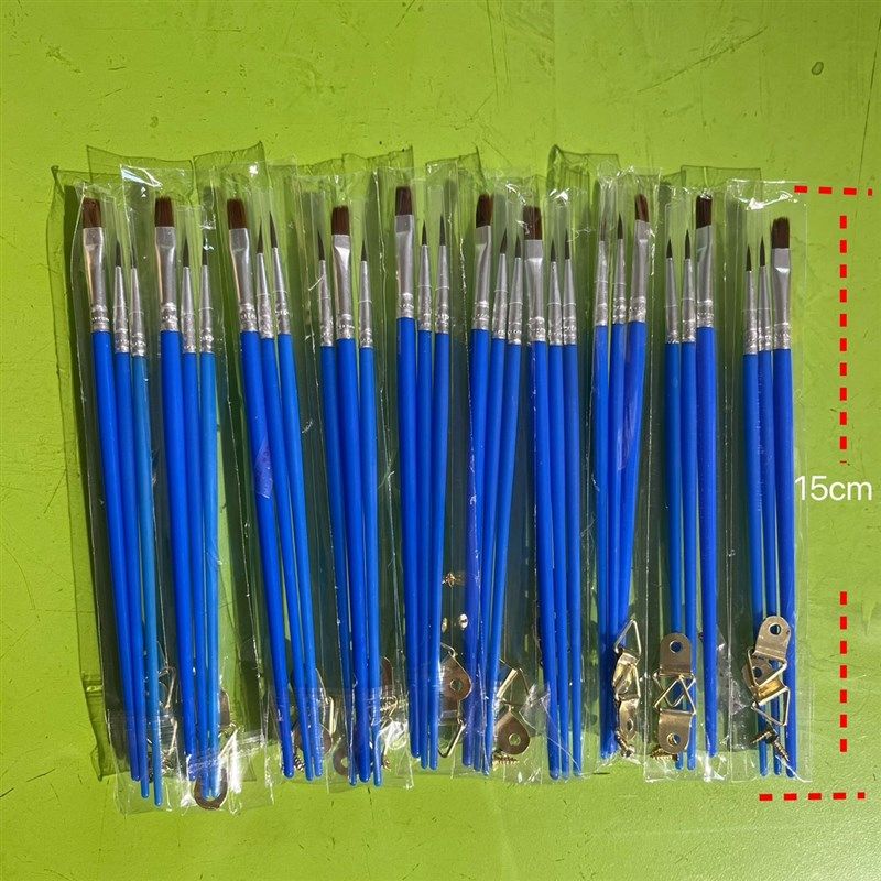 10套30支蓝杆尼龙毛塑料数字油画勾线笔水粉丙烯绘画美术用品厂家,文具电教/文化用品/商务用品,水粉/水彩/油画专用笔,淘宝优惠券,粉丝福利购,淘宝优惠卷