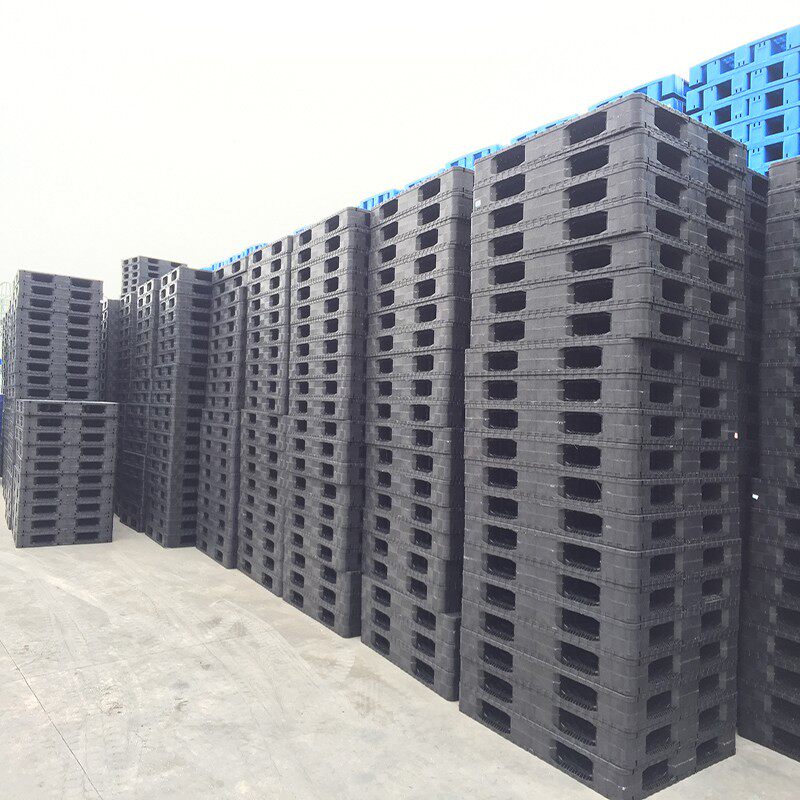 塑料重型面托盘网格一体叉车栈板平板焊接卡板加厚货架托板