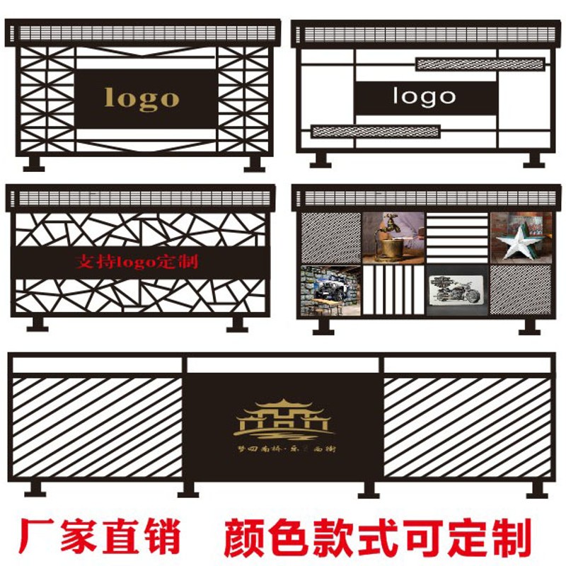 工业风铁艺矮饭店装饰创意围栏架酒吧屏风护栏墙