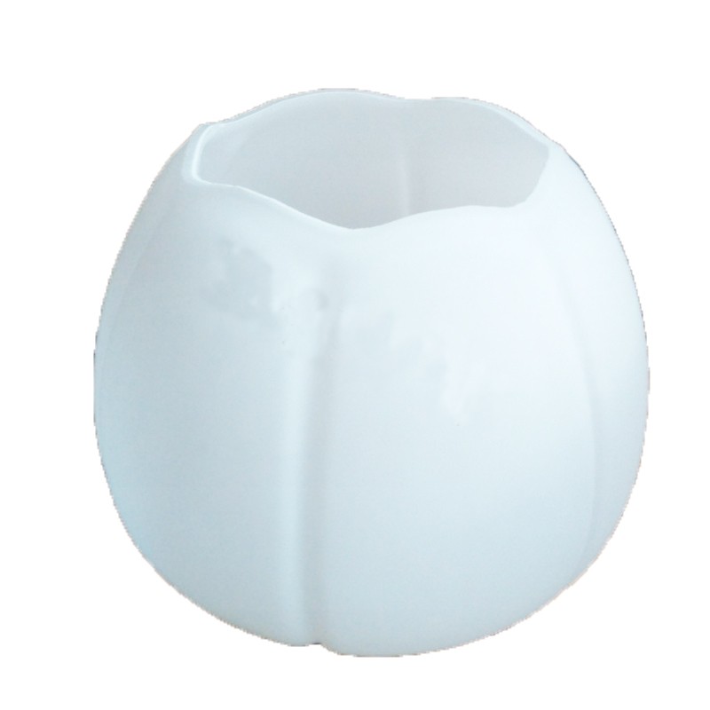 灯具配件 E27奶白LED灯饰莲花灯罩 客厅 餐厅吊灯吸顶灯玻璃灯罩