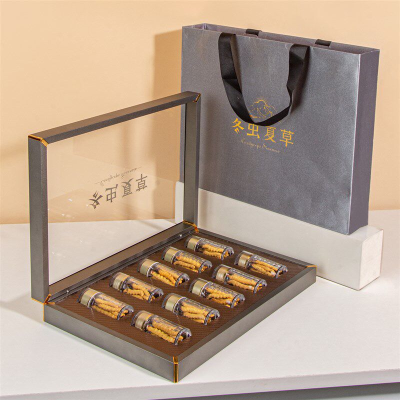 高档冬虫夏草包装礼盒空盒金色铝合金材质燕窝烤漆企业送礼盒子,包装,保健品包装,淘宝优惠券,粉丝福利购,淘宝优惠卷