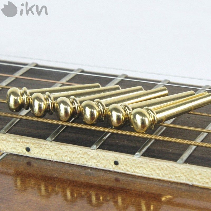 民谣吉他木吉他弦钉纯牛骨黄铜固弦锥乌木玫瑰木压弦柱固弦钉装
