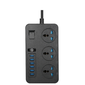 英标排插欧美大功率插座带u充电家用港插线板定制排插