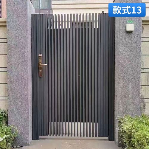 单别墅园门铝艺庭院门平小门中式对门定制院子围墙门