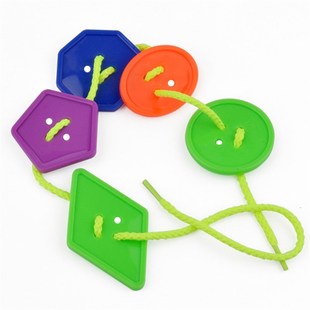 儿童益智 桌游宝宝智力串纽扣 穿绳比赛游戏 亲子互动幼儿园