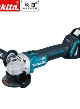 Makita牧田DGA406充电式无刷角磨机18V打磨机切割100MM
