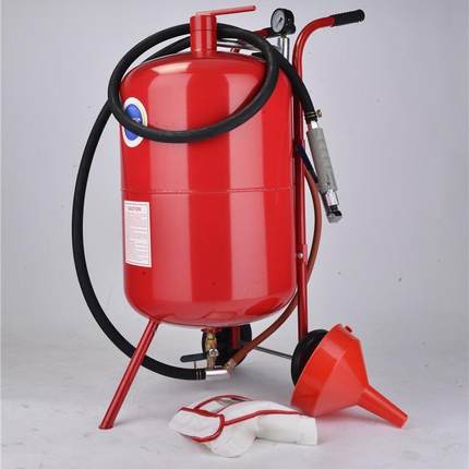 金鼎SB20除锈喷砂机20加仑高速便携可移动干式手动喷砂抛光喷砂罐