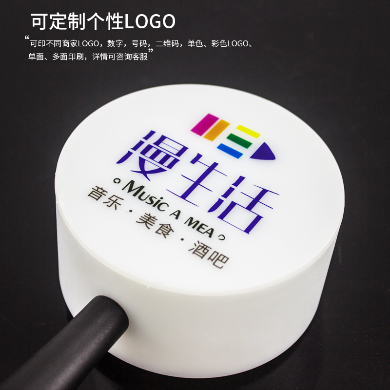 led充电酒吧台灯创意餐厅氛围灯号码服务灯个性定制发光蜡烛桌灯