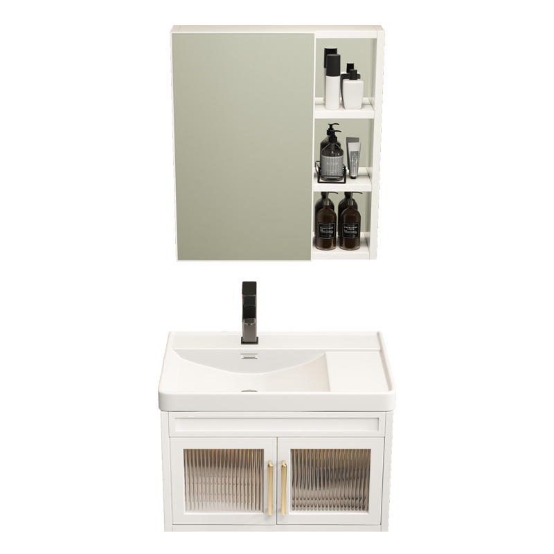 太空铝浴室柜洗手盆柜组合现代简约小户型卫生间洗漱台陶瓷一体盆