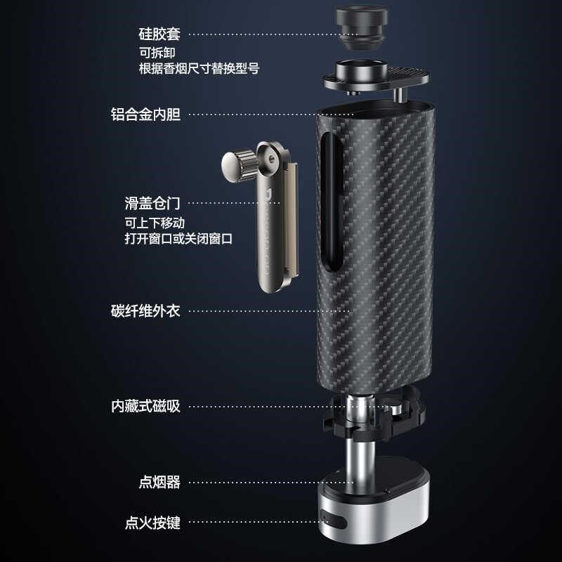 载神烟灰缸免弹防飞灰掉吸烟嘴汽车车内懒车防用抽烟掉灰器