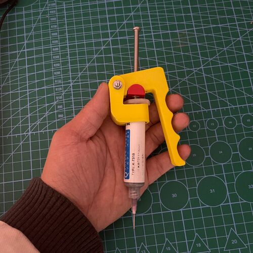针筒锡锡浆挤出机焊油绿油助力器u胶助推杆助焊电子工具