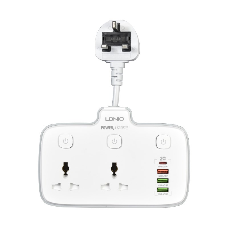 LDNIO香港一转三转接头多用转换器多功能插座欧美标英标排插